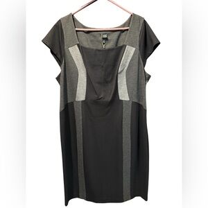 6TH & LN NWT Elegant Black and Gray Midi Dress 20